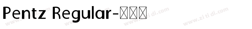 Pentz Regular字体转换